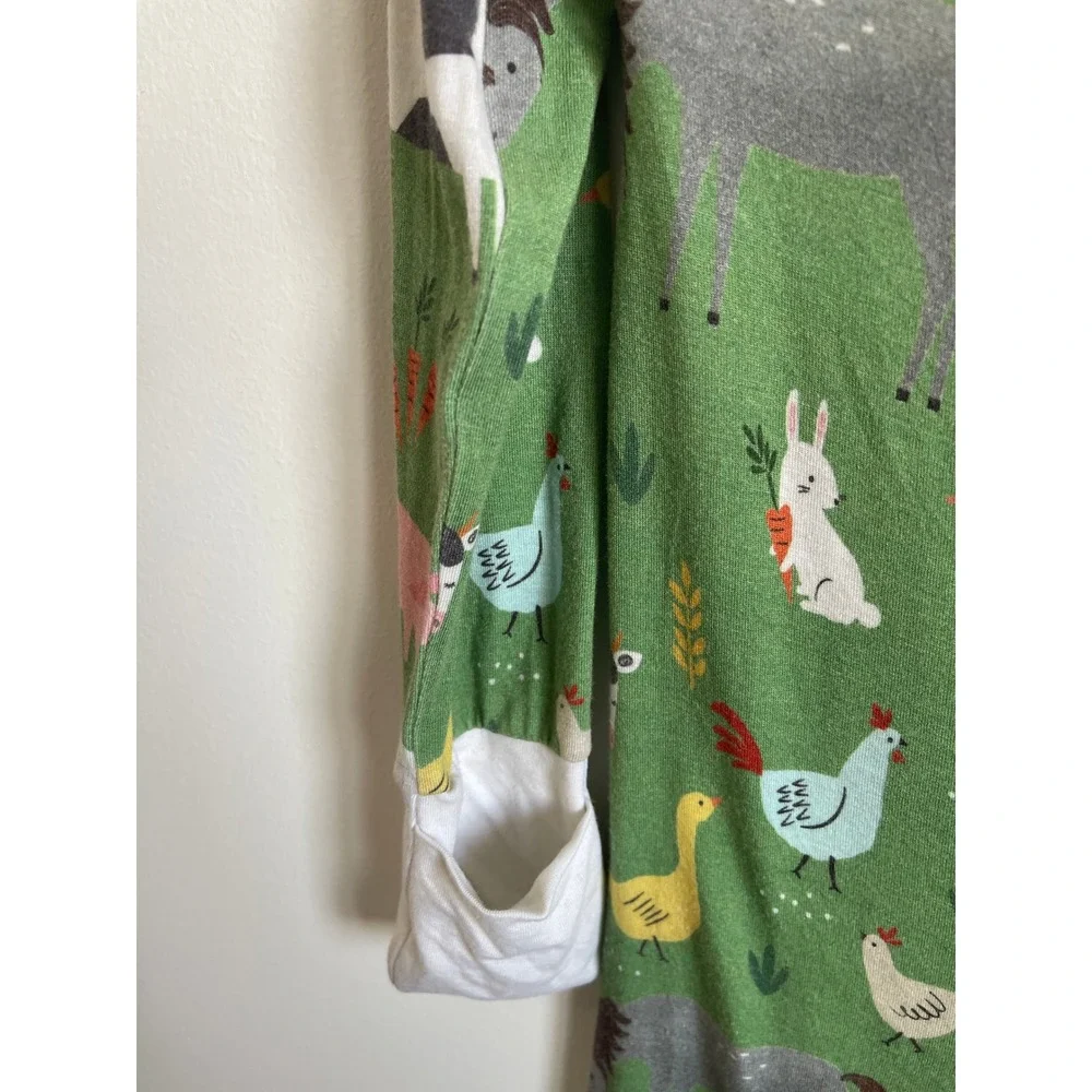 Little Sleepies Farm Print Bamboo Zippy 12-18 Months